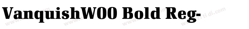 VanquishW00 Bold Reg字体转换 VanquishW00 Bold Reg字体转换